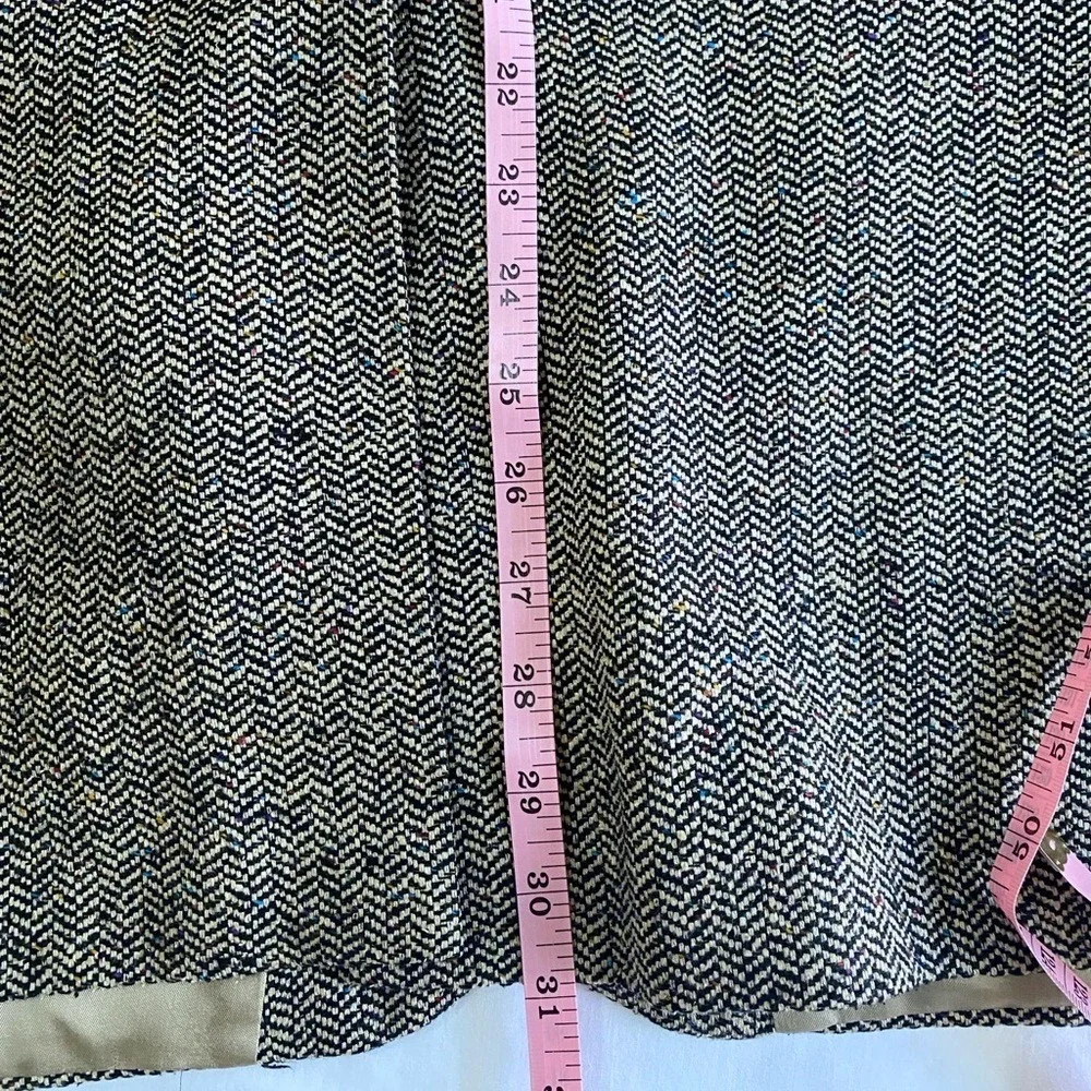 VINTAGE‎ Union Made Polo University Club Black/Tan Herringbone Tweed Blazer 42